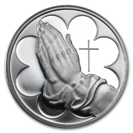 1 oz Silver Round - Praying Hands 1 oz Silver Round - Praying Hands